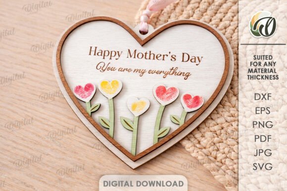 3D Mothers Day Gift Laser 144926904 Creativo Digital
